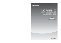 Yamaha MCRE-810 - Owners Manual